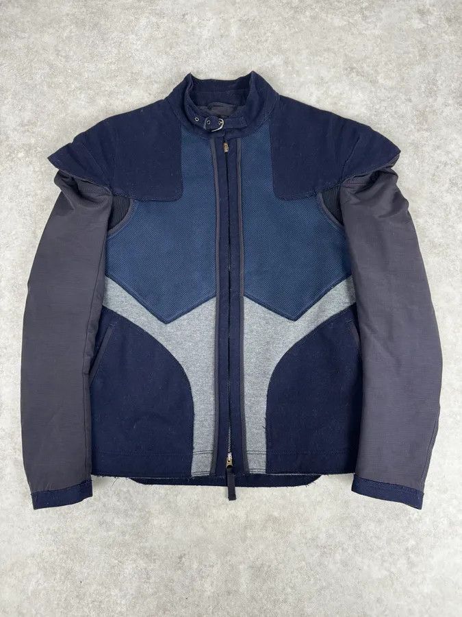 Marithe + Francois Girbaud AW2007 Marithé + François Girbaud Navy Technical Padded Bomber Jacket Size US M / EU 48-50 / 2 - 1 Thumbnail
