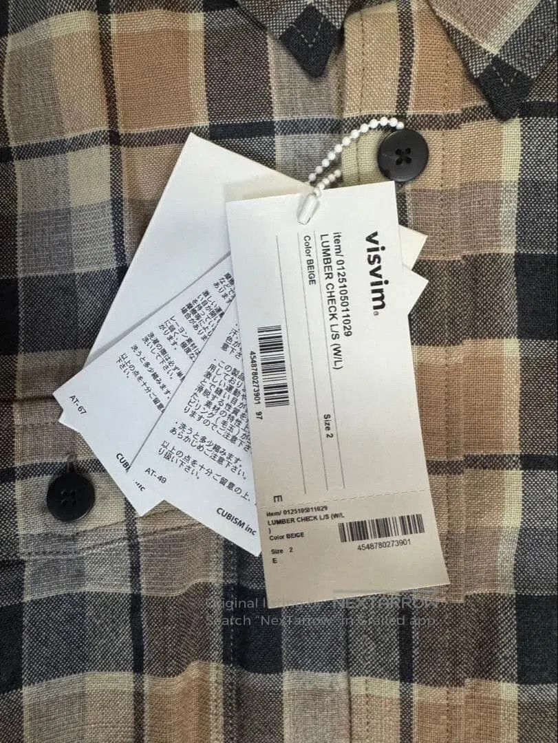 Visvim VISVIM LUMBER CHECK L/S Shirt. Size US M / EU 48-50 / 2 - 3 Thumbnail