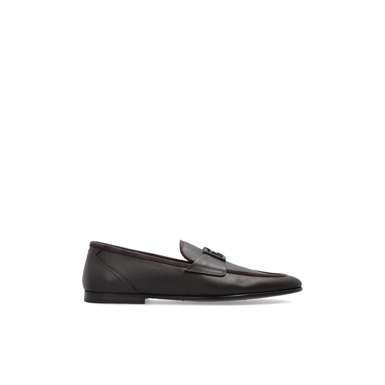 DOLCE&GABBANA Brown Leather Elegant Loafers New & Authentic