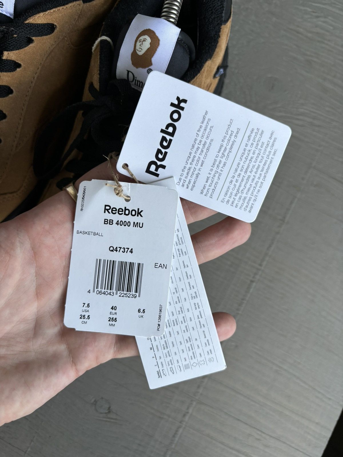Dime × Reebok Dime x Reebok Classics Dime BB 4000 Wild Brown Q47374 Skate Size US 7.5 / EU 40-41 - 7 Thumbnail