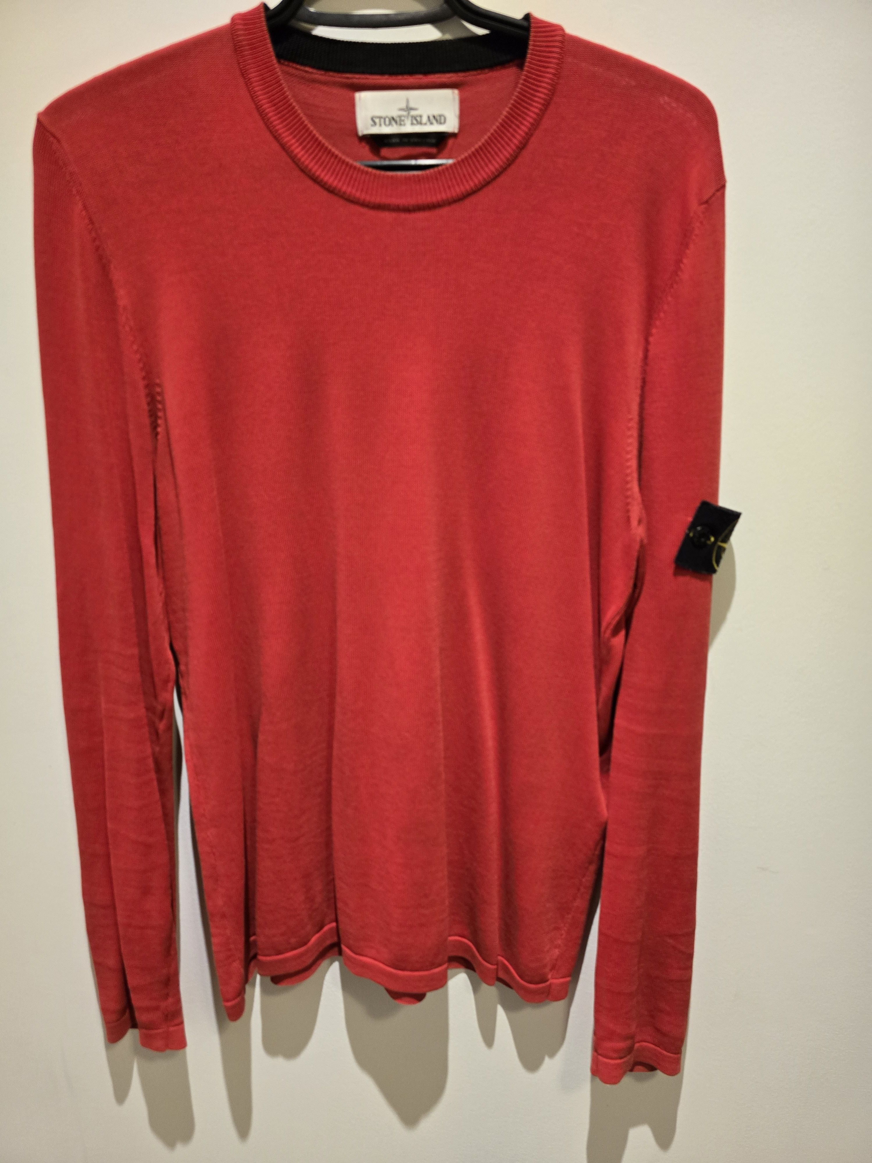 Stone Island × Supreme Supreme stone island long sleeve Red