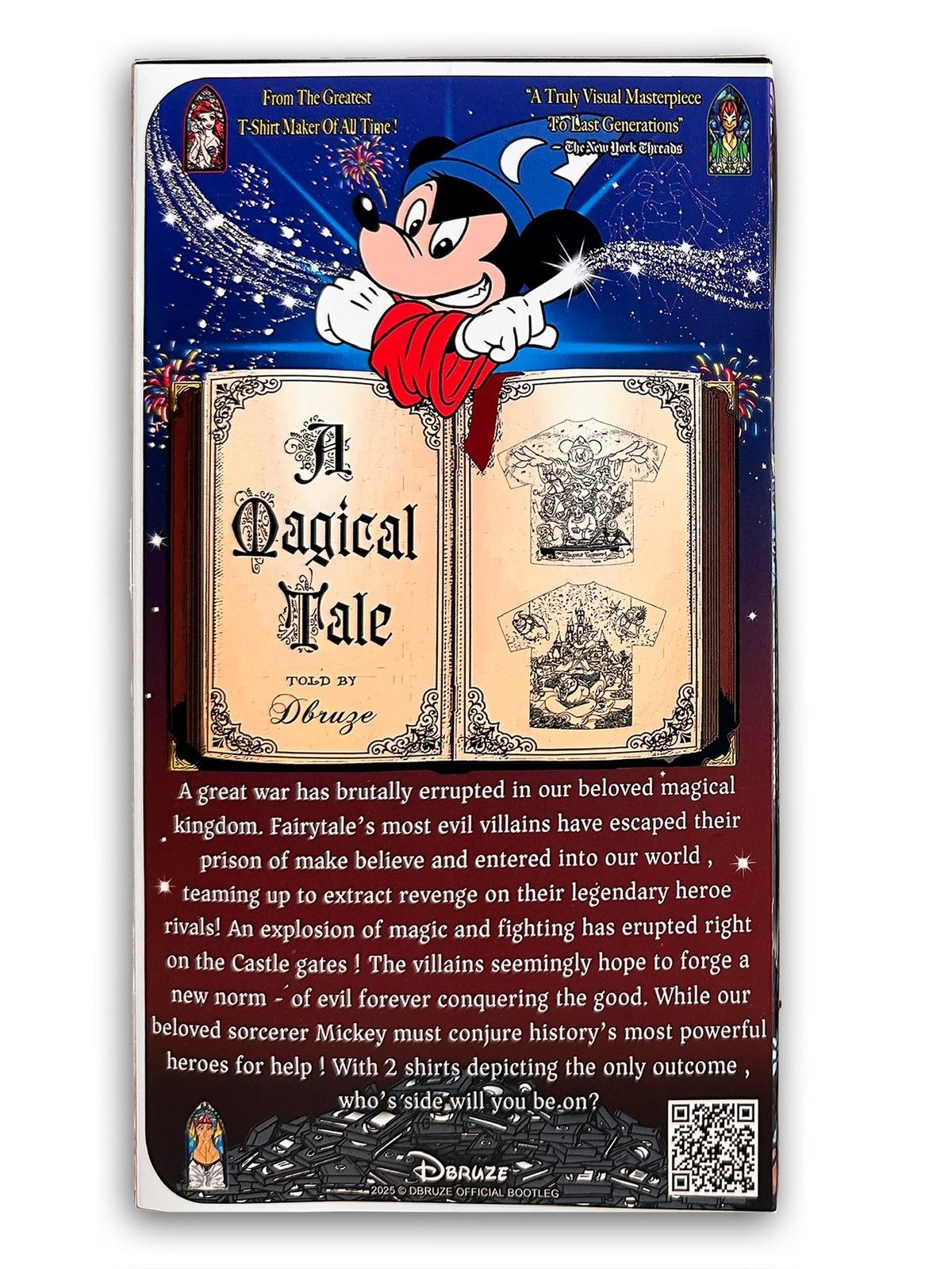 Darien Bruze DBRUZE - DISNEY HEROES TEE - FAIRYTALE FACE-OFF (XL) Size US XL / EU 56 / 4 - 11 Thumbnail
