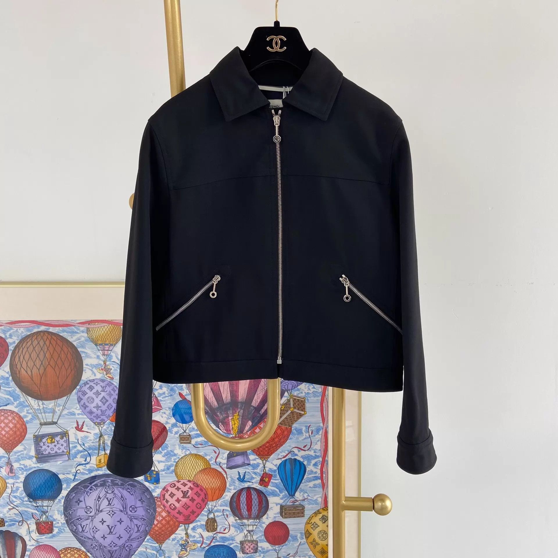 Hermes Hermes black jacket 36 with tags Size XS / US 0-2 / IT 36-38 - 3 Thumbnail