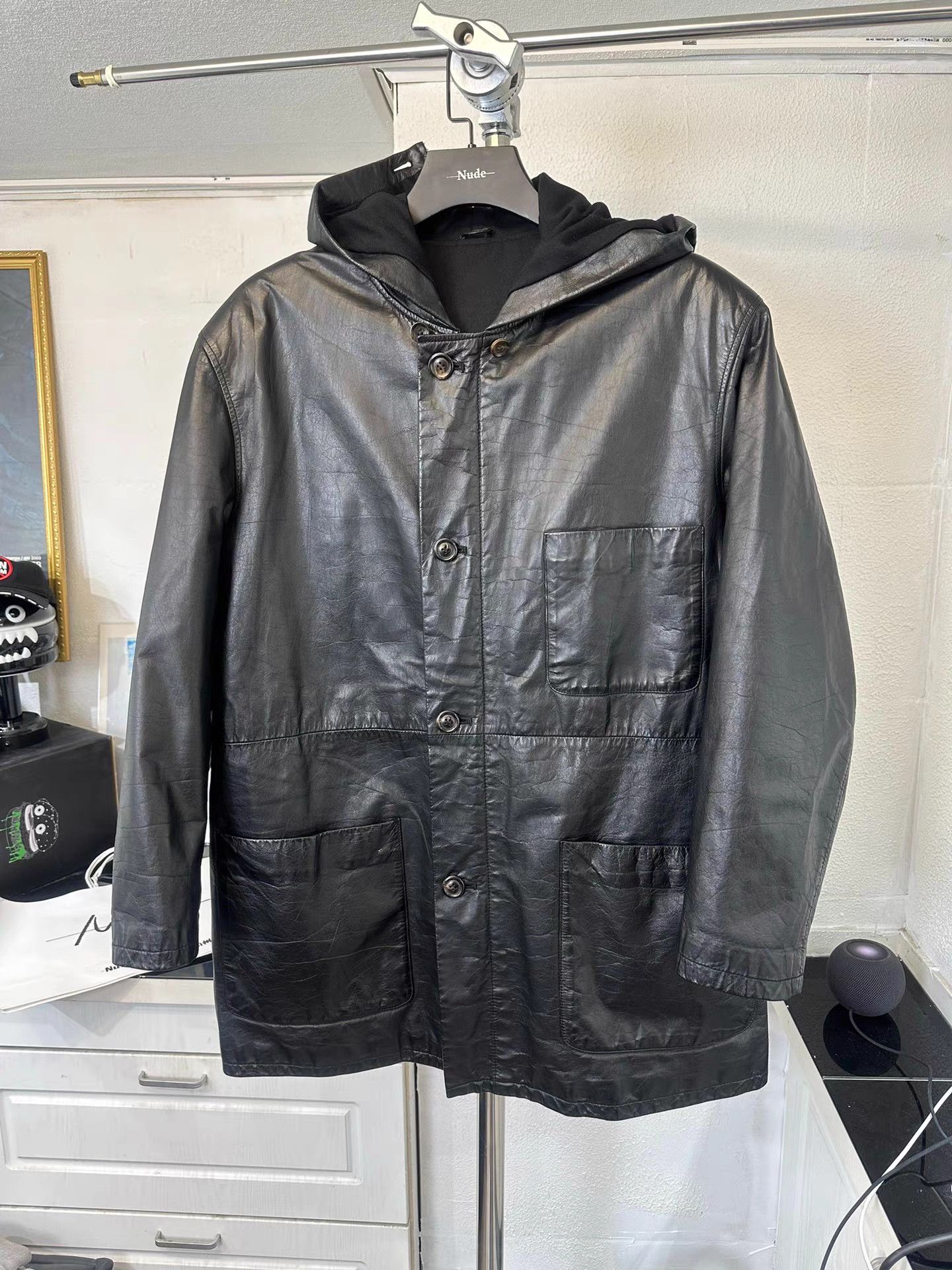 Yohji Yamamoto yohji yamamoto y's for men Leather Parka Coat K20 Size US M / EU 48-50 / 2 - 1 Thumbnail