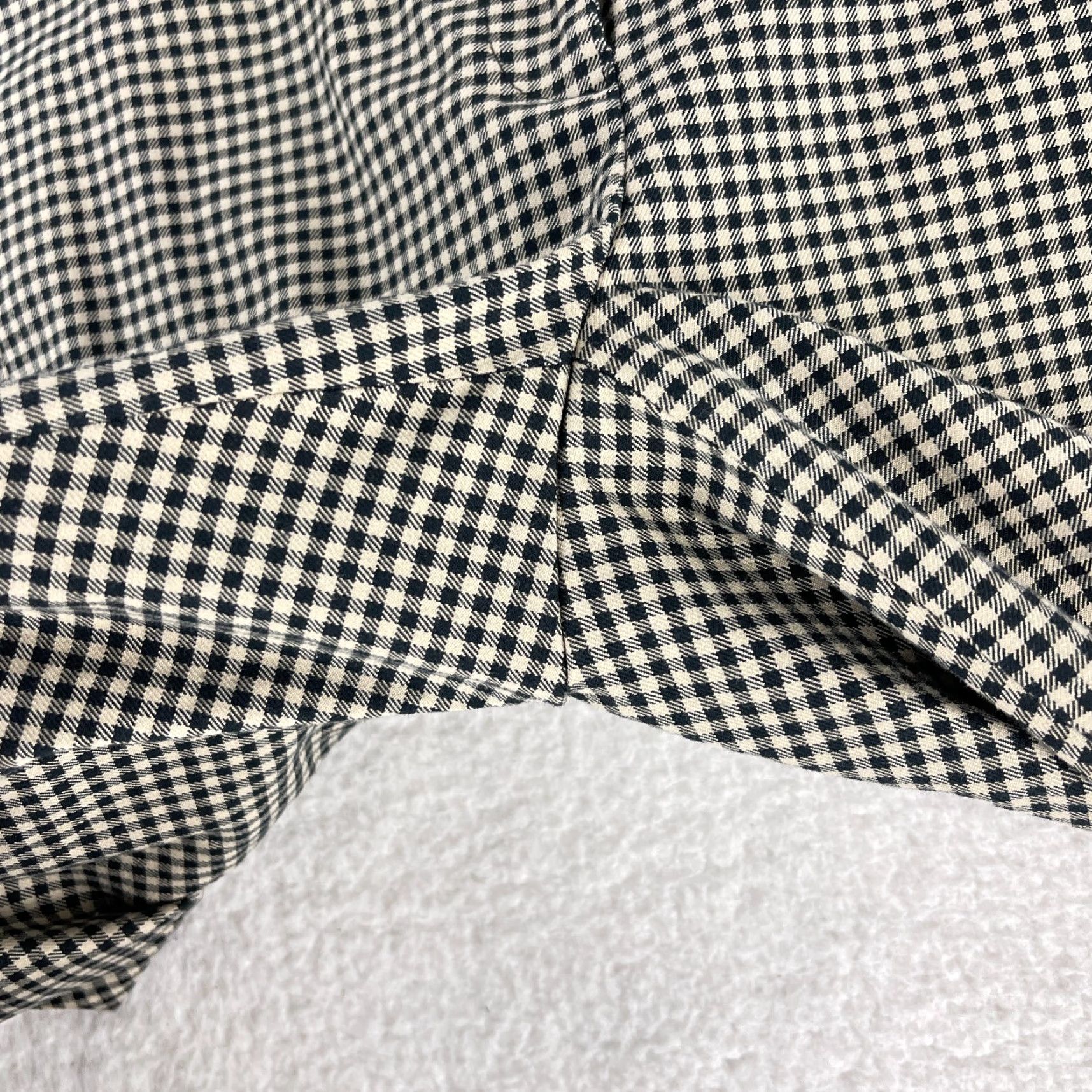 J. Jill J. Jill Black Gingham Cropped Straight Pants Womens Size 6 Mid-Rise Casual Regular Rise Cotton Spandex Pant Type Size 28" / US 6 / IT 42 - 6 Thumbnail
