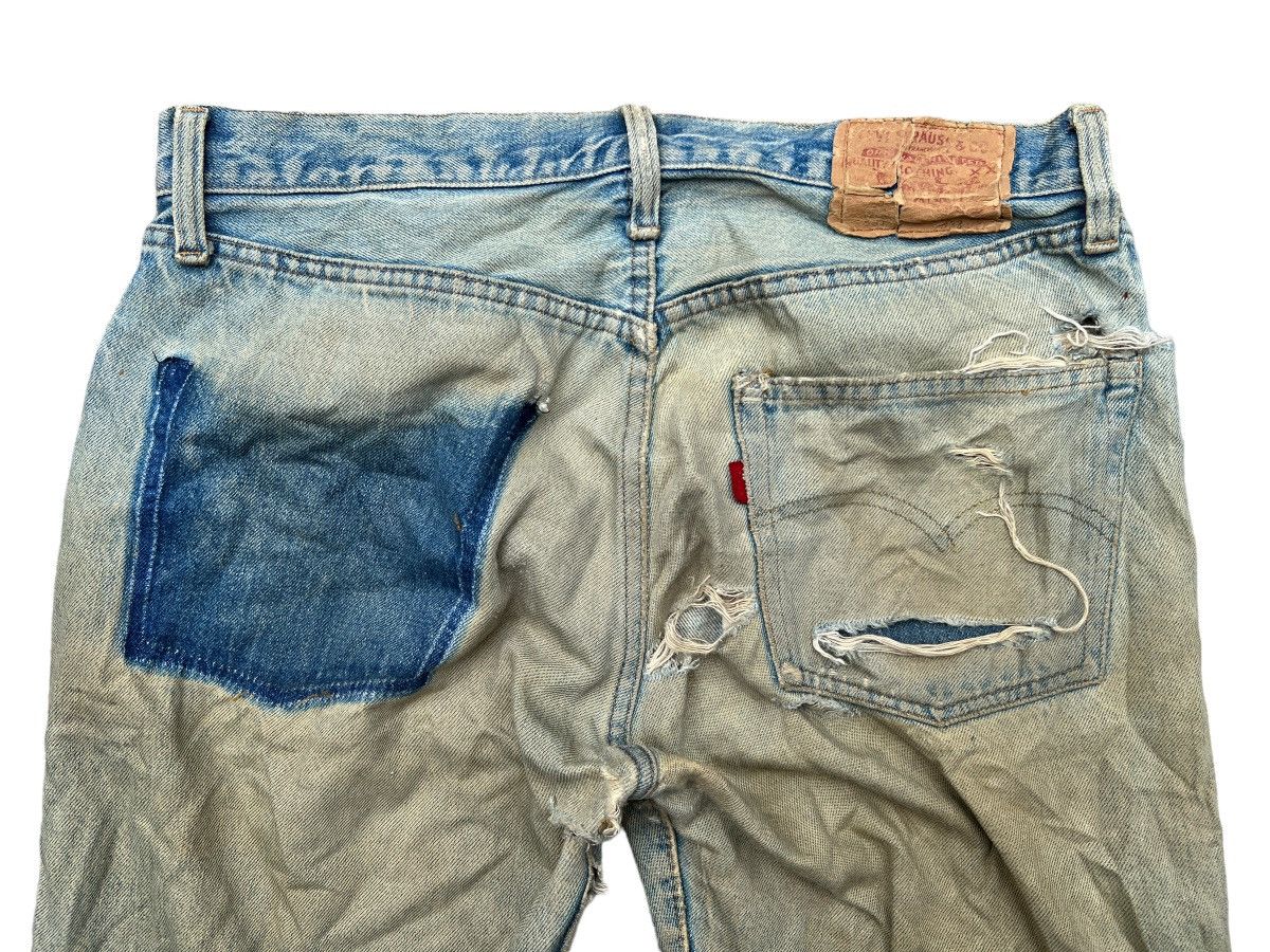 Levi's Vintage Clothing Vintage 80s Levi’s 501 Selvedge Distressed Denim Jeans 32x31 Size US 32 / EU 48 - 4 Thumbnail