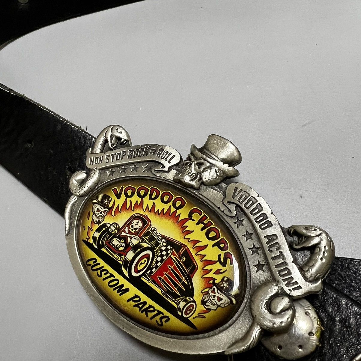 Vintage Vintage leather belt rock’n roll voodo chops Size ONE SIZE - 9 Thumbnail