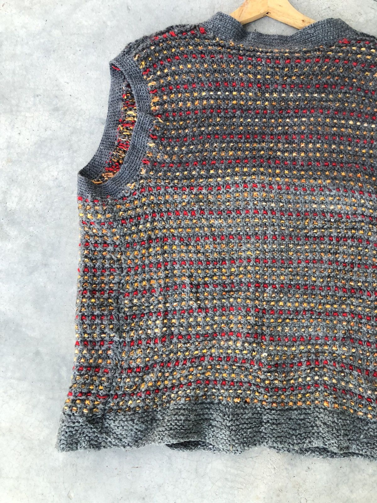 Aran Isles Knitwear × Beauty Beast × Designer 🔴Vintage Knitted V-Neck Sweater Cardigan Vest Size US XL / EU 56 / 4 - 12 Thumbnail