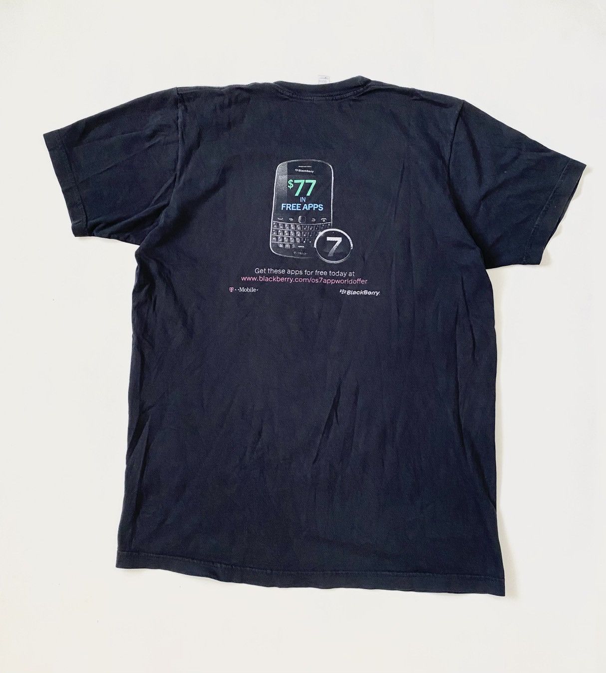 American Apparel × Apple × Vintage Vintage Y2K BlackBerry Promo Tee Size US M / EU 48-50 / 2 - 1 Thumbnail