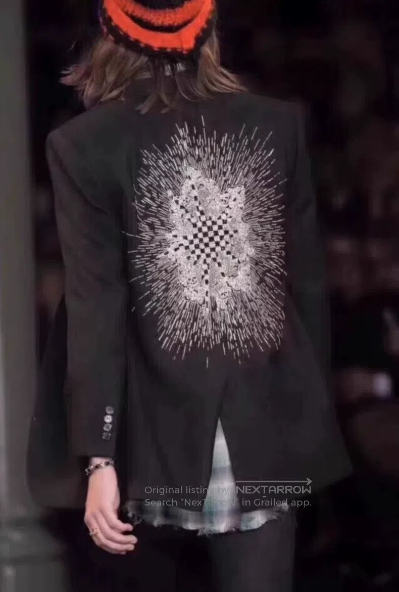 Saint Laurent Paris Saint Laurent Paris Back Explosion Sequin Chain Wool Suit Size US M / EU 48-50 / 2 - 9 Thumbnail