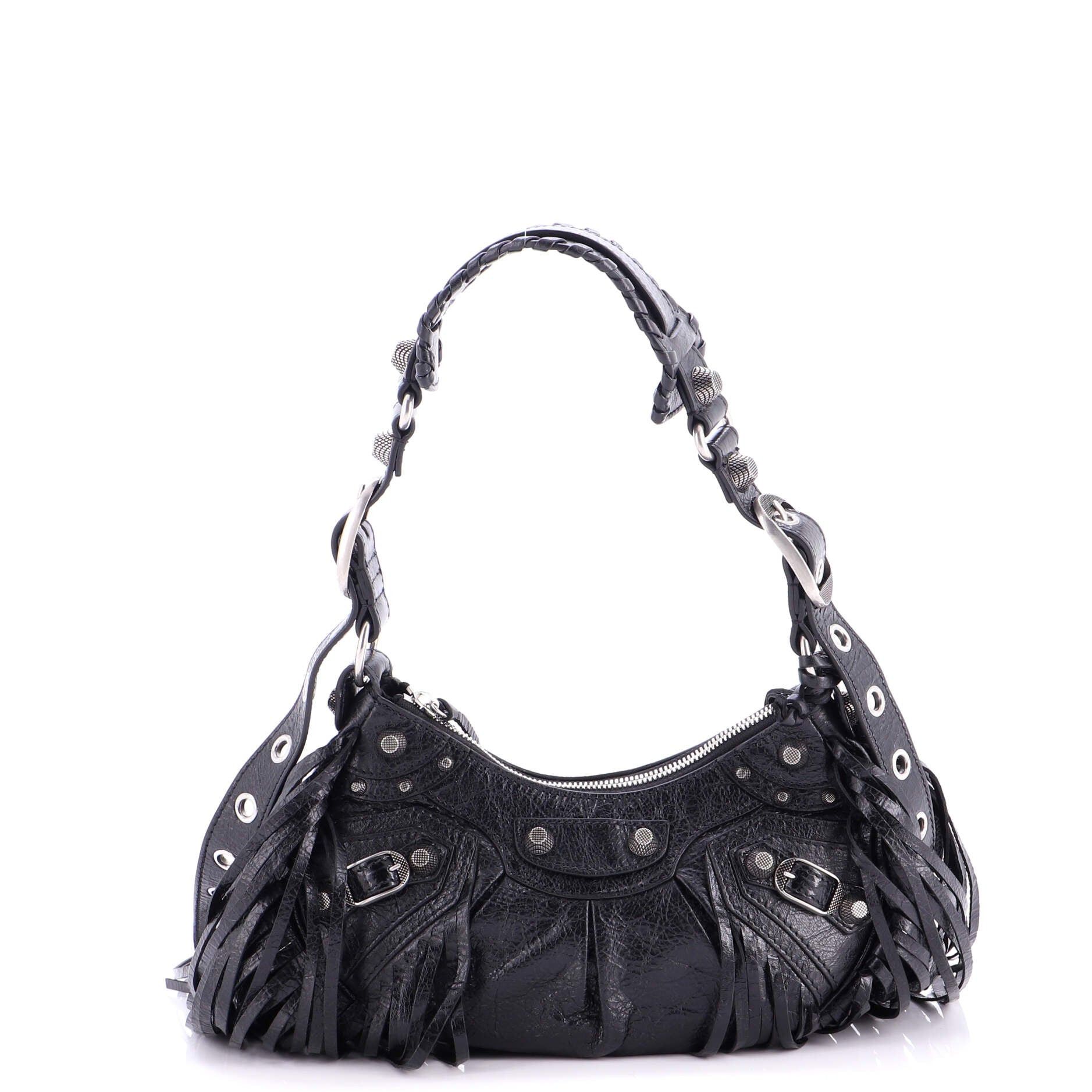 Balenciaga Le Cagole Giant Studs Fringe Shoulder Bag Size ONE SIZE - 1 Thumbnail