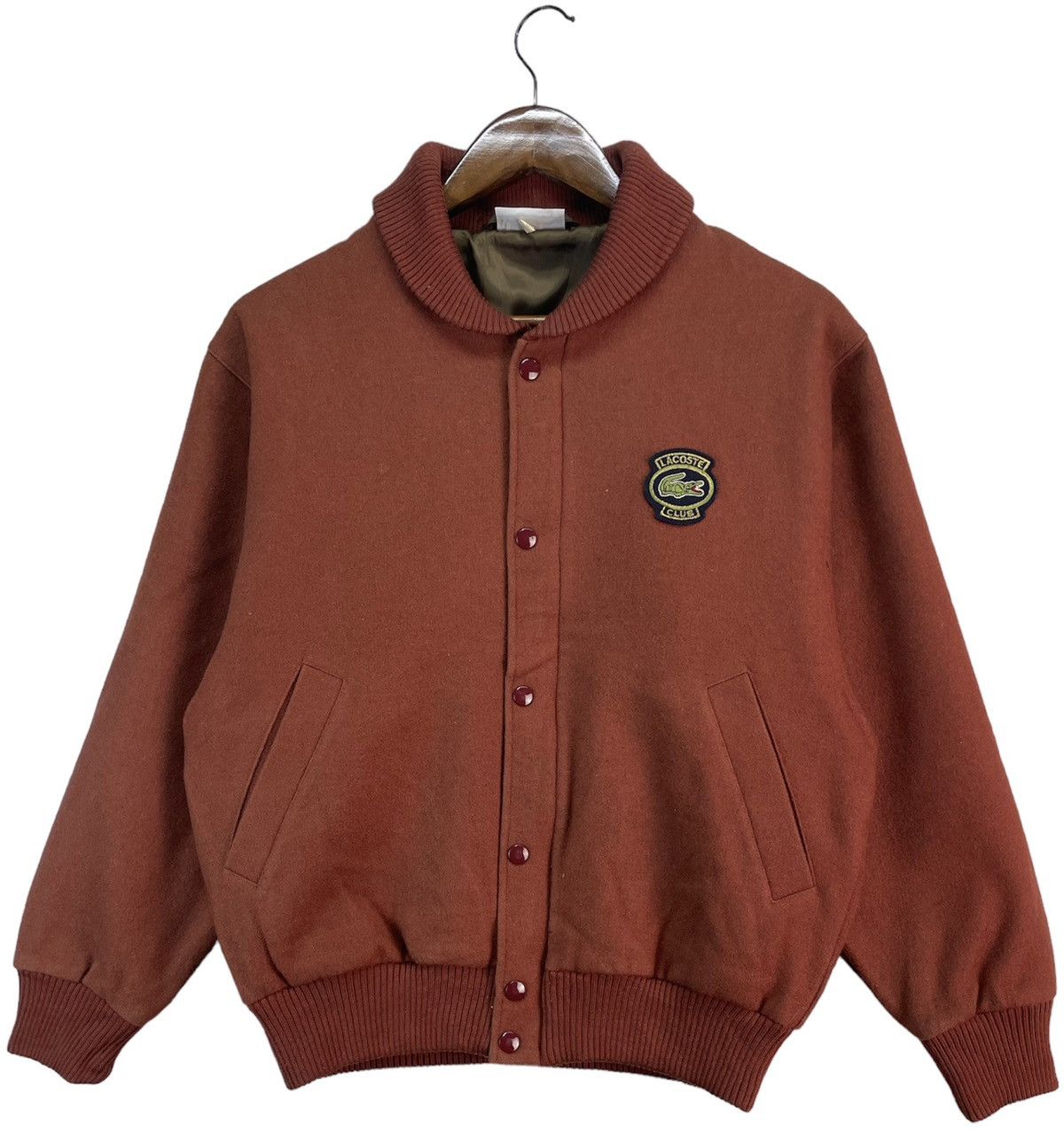 Lacoste Vintage Chemise Lacoste Bomber Jacket Full Button Size US L / EU 52-54 / 3 - 1 Thumbnail