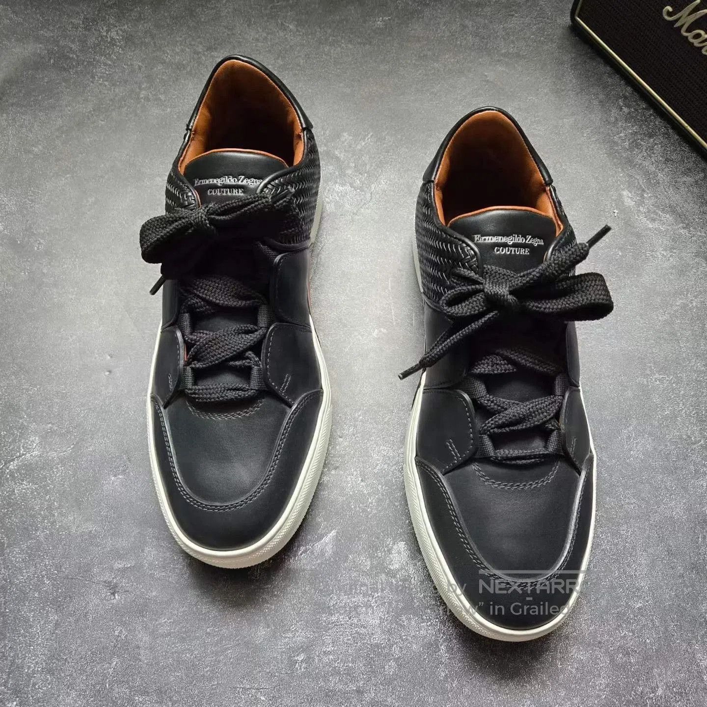 Ermenegildo Zegna ZEGNA XXX Black White Sneakers. Size US 8.5 / EU 41-42 - 2 Thumbnail