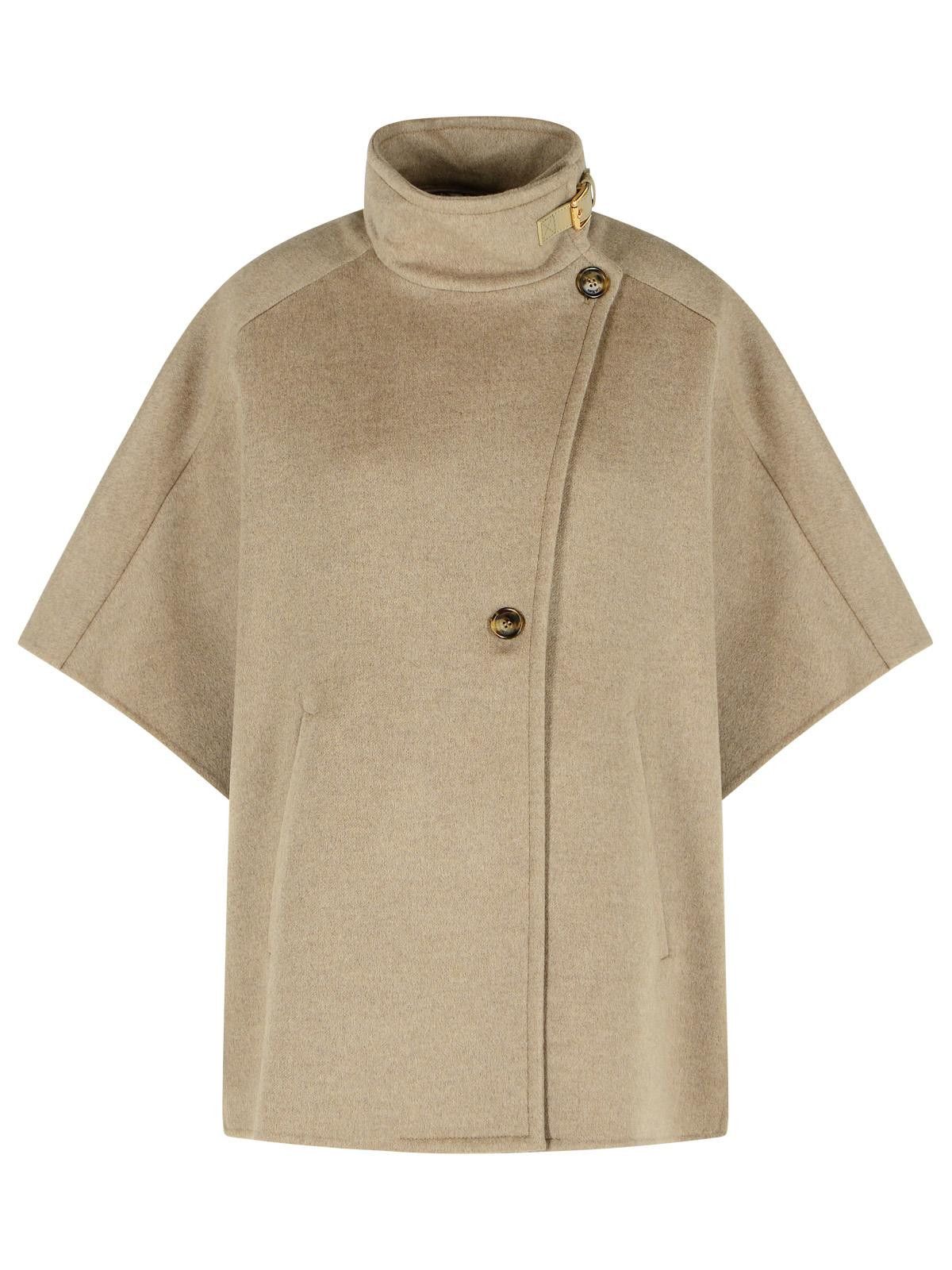 Max Mara MAX MARA 'Derrik' Beige Cashmere Cape Size M / US 6-8 / IT 42-44 - 1 Thumbnail