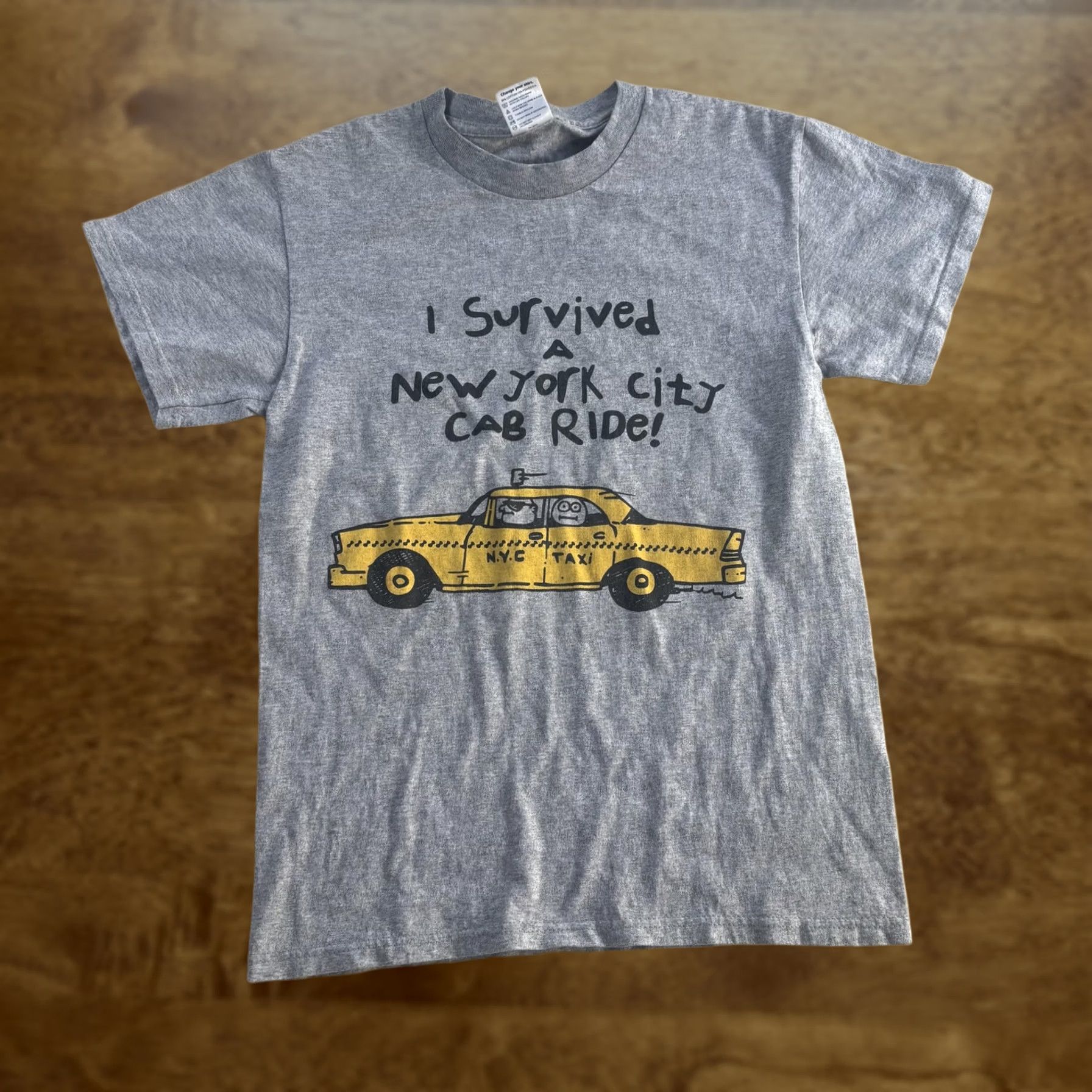 Delta Delta New York City Taxi Shirt Mens Small Gray I Survived Cab Ride Tee T-Shirt Size US S / EU 44-46 / 1 - 1 Thumbnail