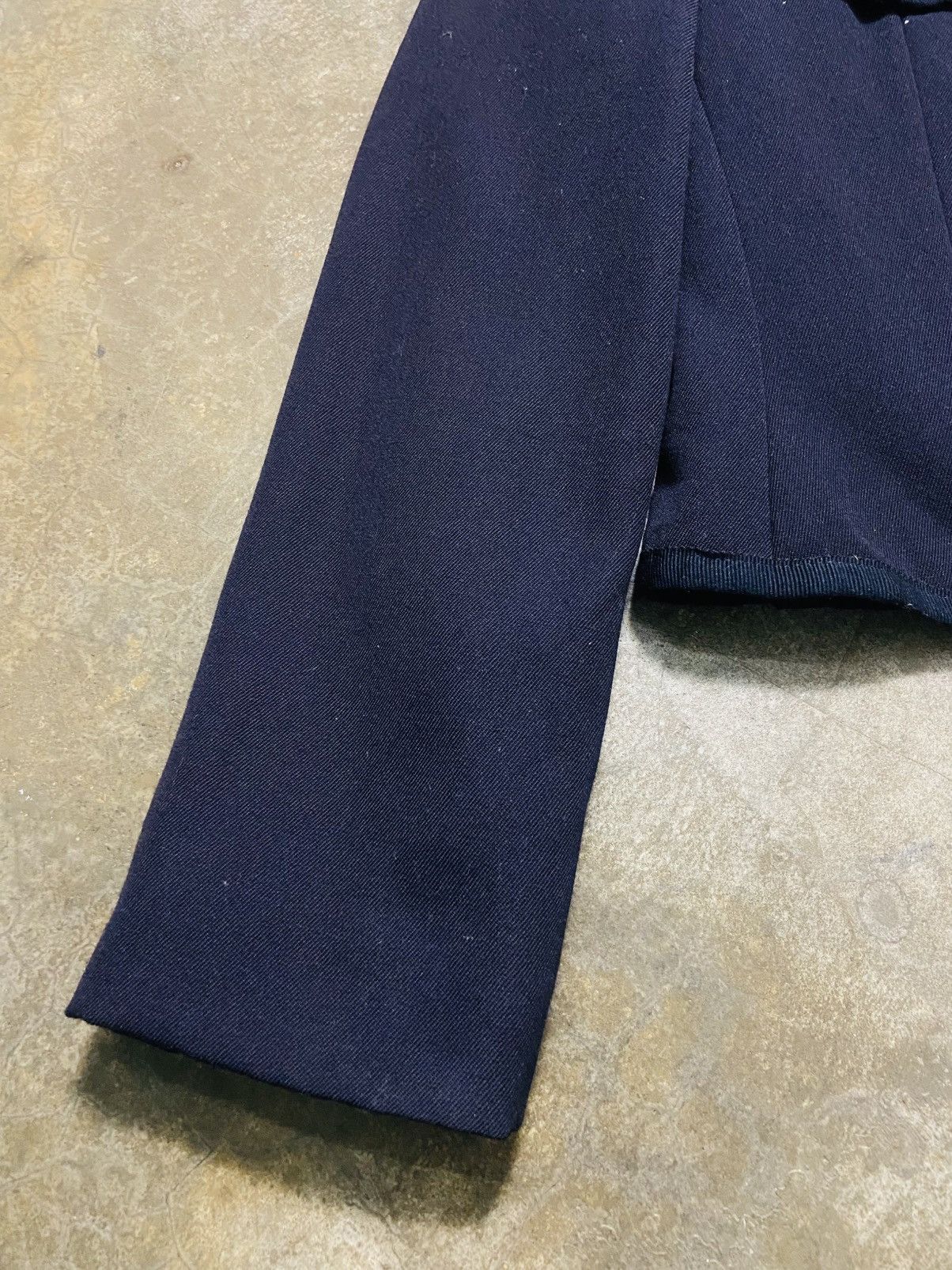Emporio Armani Vintage 90s Emporio Armani Wool Cropped Jacket Size M / US 6-8 / IT 42-44 - 5 Thumbnail