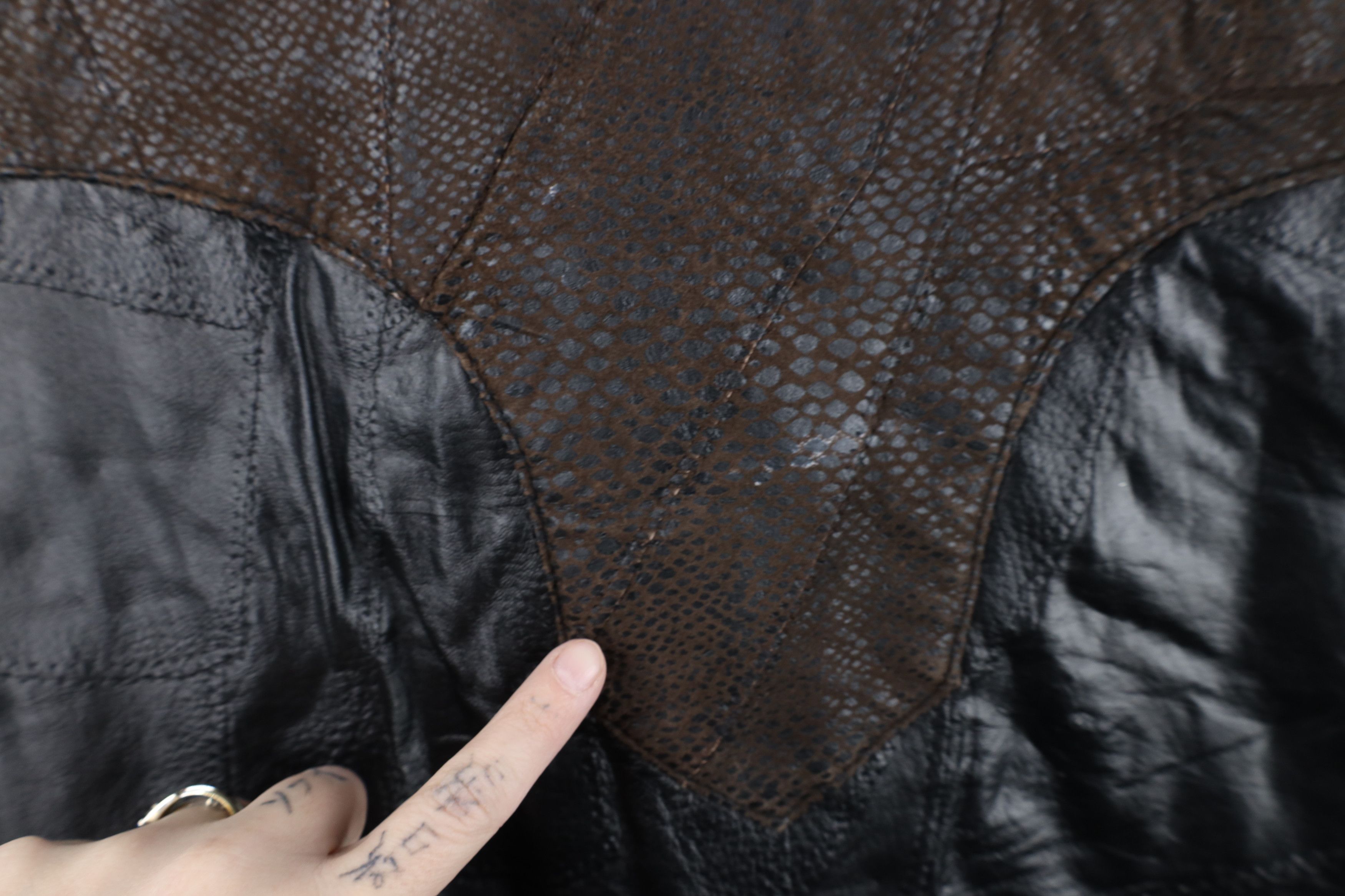Vintage Deadstock Vintage 90s Streetwear Leather Vest Jacket Size XXL / US 16-18 / IT 52-54 - 11 Thumbnail