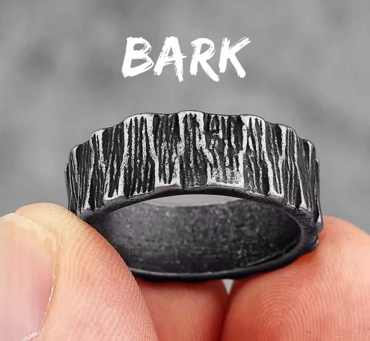 Jewelry × Vintage Simple Vintage Geometry Stainless Steel Mens Rings Size ONE SIZE - 1 Thumbnail