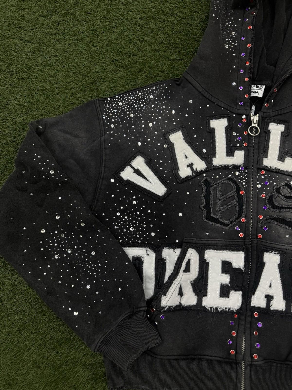 Vale Valley Hoodie Stone Zip Up Black Crystals Size Small (NEW) Size US S / EU 44-46 / 1 - 3 Thumbnail