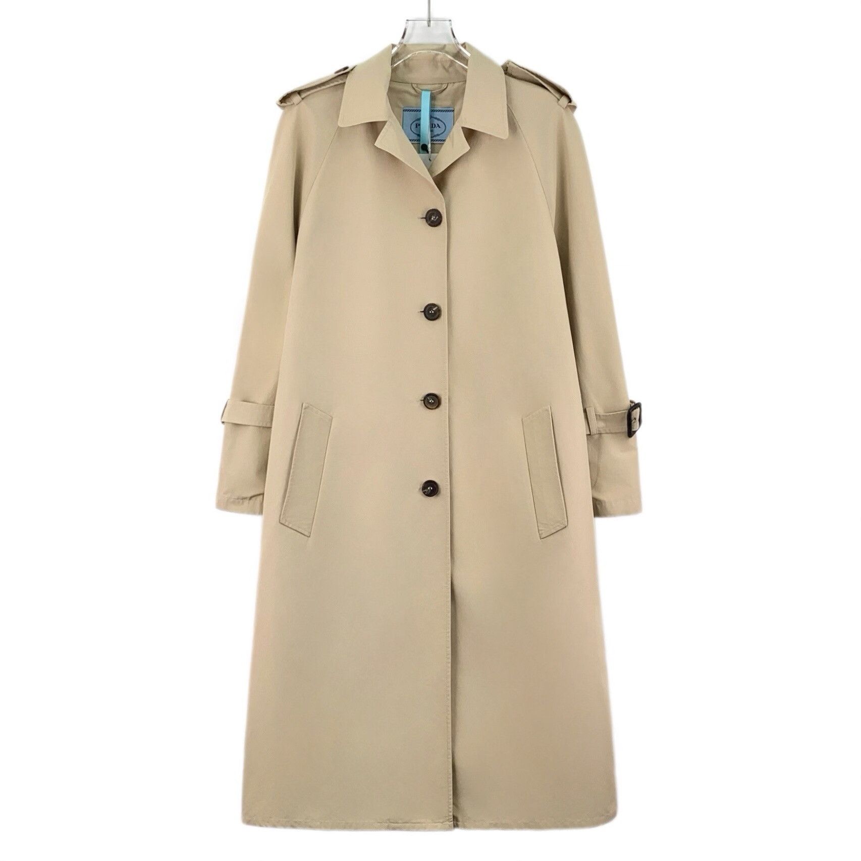 Prada Prada Wool Brown Coat S Women Size S / US 4 / IT 40 - 1 Thumbnail