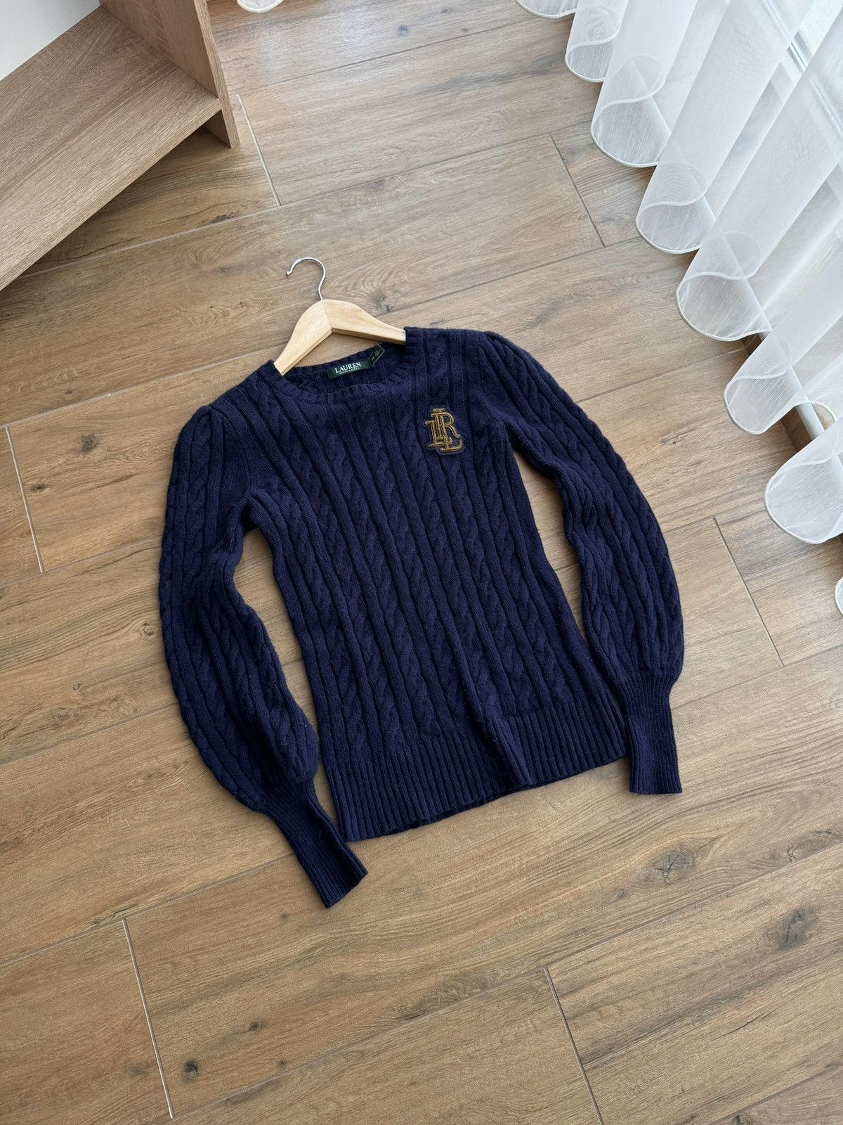 Lauren Ralph Lauren Vintage Lauren Ralph Lauren W’ Navy Cable Knit Sweater Size S / US 4 / IT 40 - 9 Thumbnail