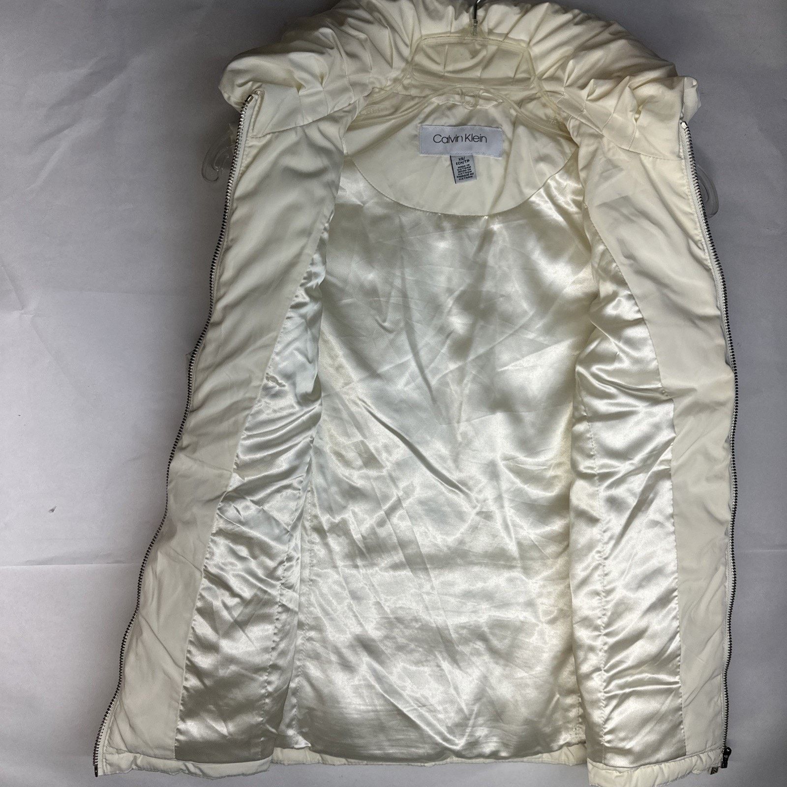 Calvin Klein Calvin Klein Puffer Vest White Quilted Extra Small Size XS / US 0-2 / IT 36-38 - 6 Thumbnail