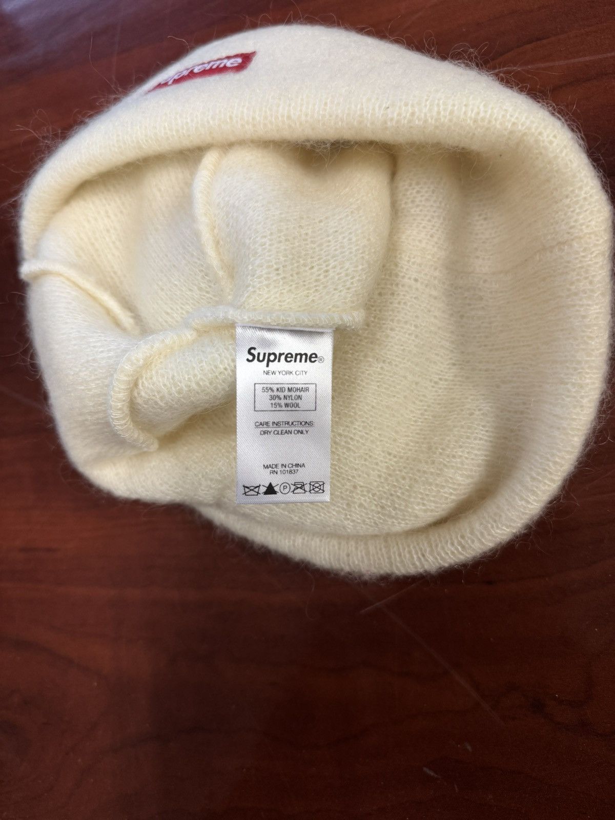 Supreme Supreme cream mohair beanie Size ONE SIZE - 3 Thumbnail