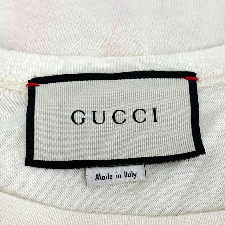 Gucci Gucci Beige tiger sequin logo letter print cotton round-ne Size US M / EU 48-50 / 2 - 6 Thumbnail