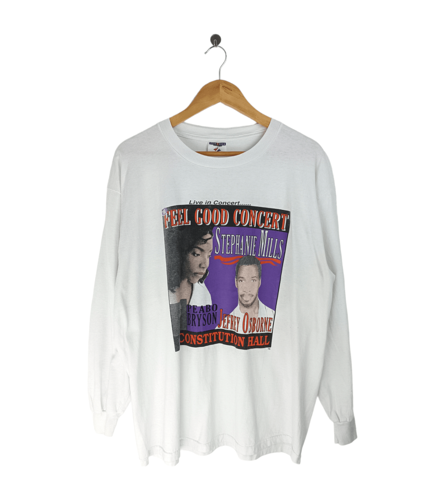 Rap Tees VINTAGE 90'S STEPHANIE MILLS & JEFFREY OSBORNE CONCERT TEE Size US XL / EU 56 / 4 - 1 Thumbnail