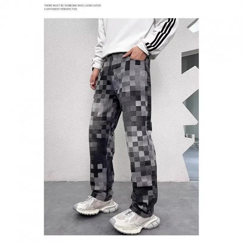 Japanese Brand Retro loose printed casual jeans Size US 30 / EU 46 - 3 Thumbnail