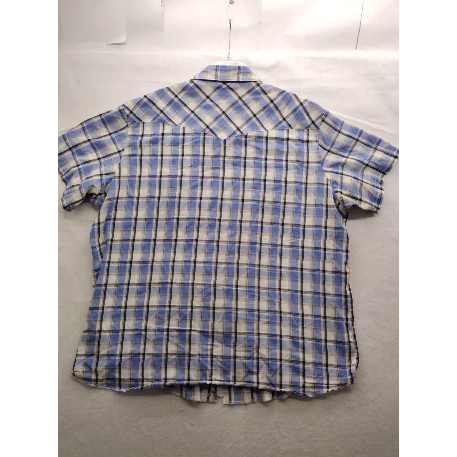 Wrangler VTG Wrangler Western Shirt Mens 3XT Short Sleeve Plaid Button-Up Wrangler Wrancher Cowboy Western Shirt Mens 3XT XS? Size US XXL / EU 58 / 5 - 5 Thumbnail