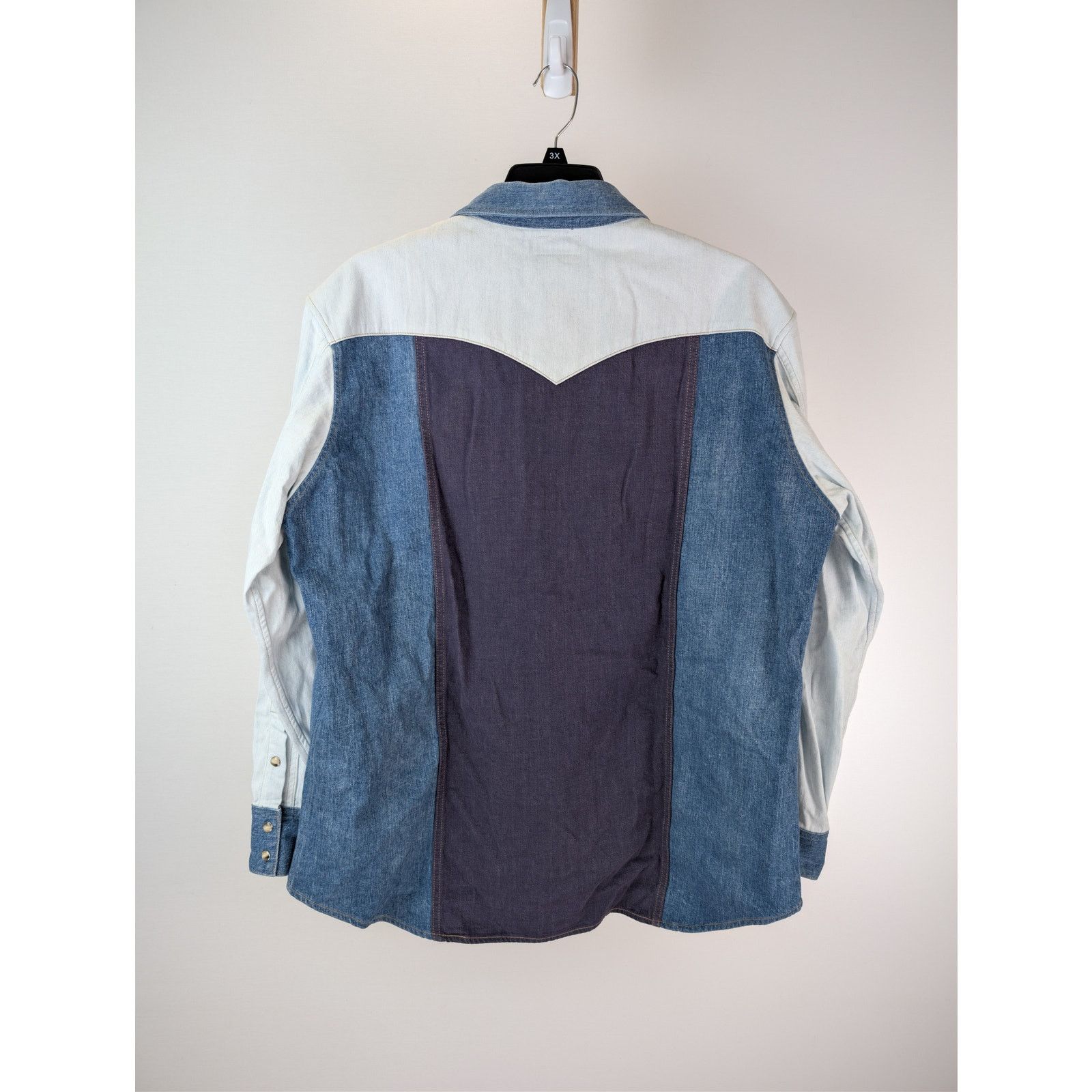 Celine o1rshd1 Denim Western Shirt in Blue Size US XL / EU 56 / 4 - 16 Thumbnail