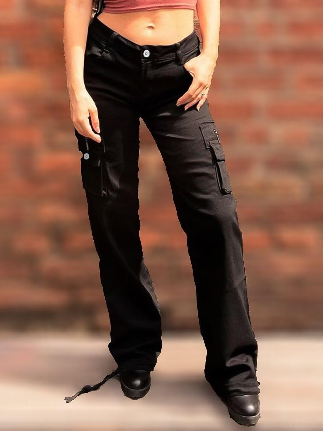 Other Women Drawstring Flap Pocket Low Waist Size US 34 / EU 50 - 4 Thumbnail