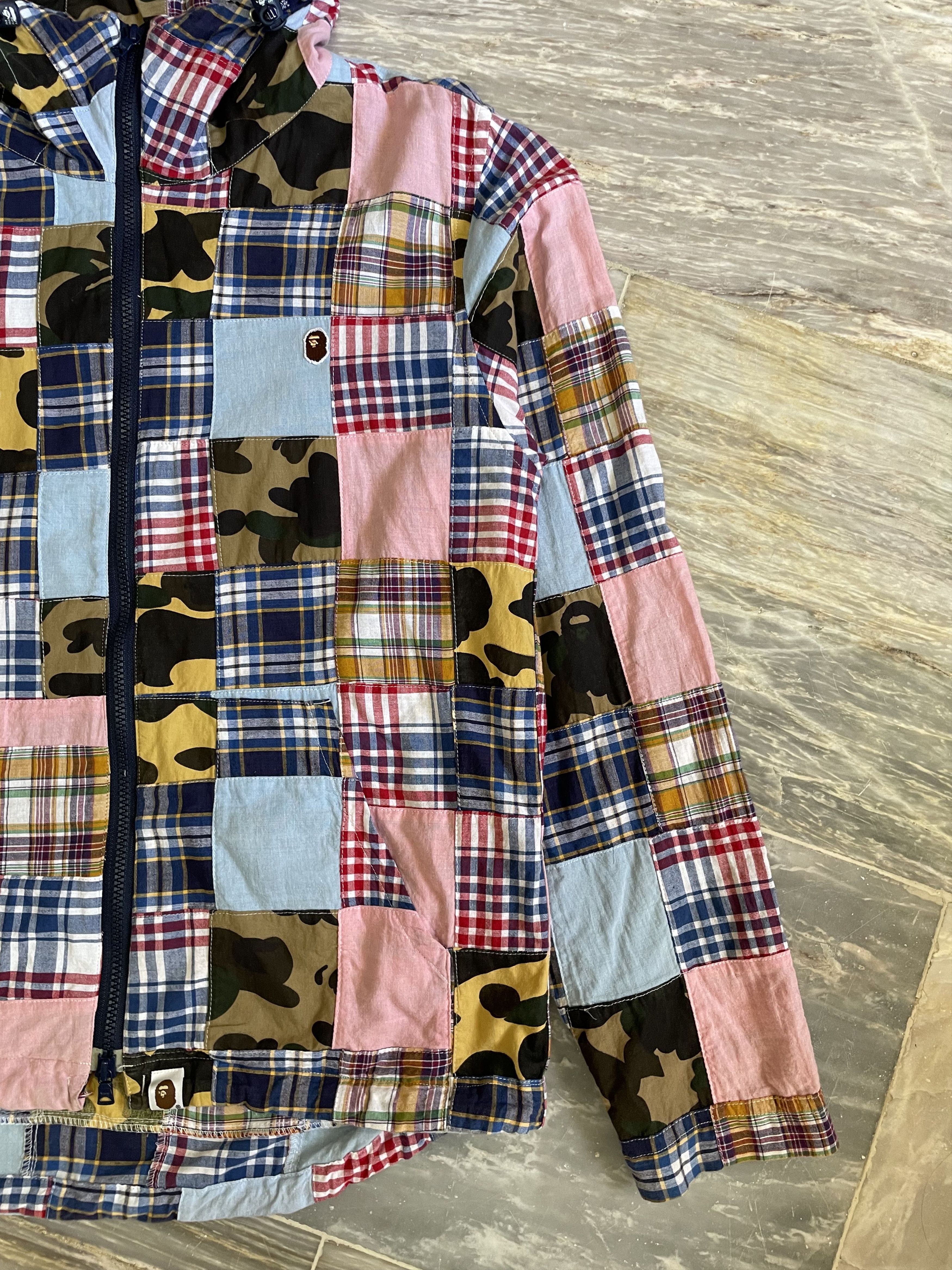 Bape Bape Patchwork 1st Camo Zip-Up Hoodie Size US L / EU 52-54 / 3 - 5 Thumbnail