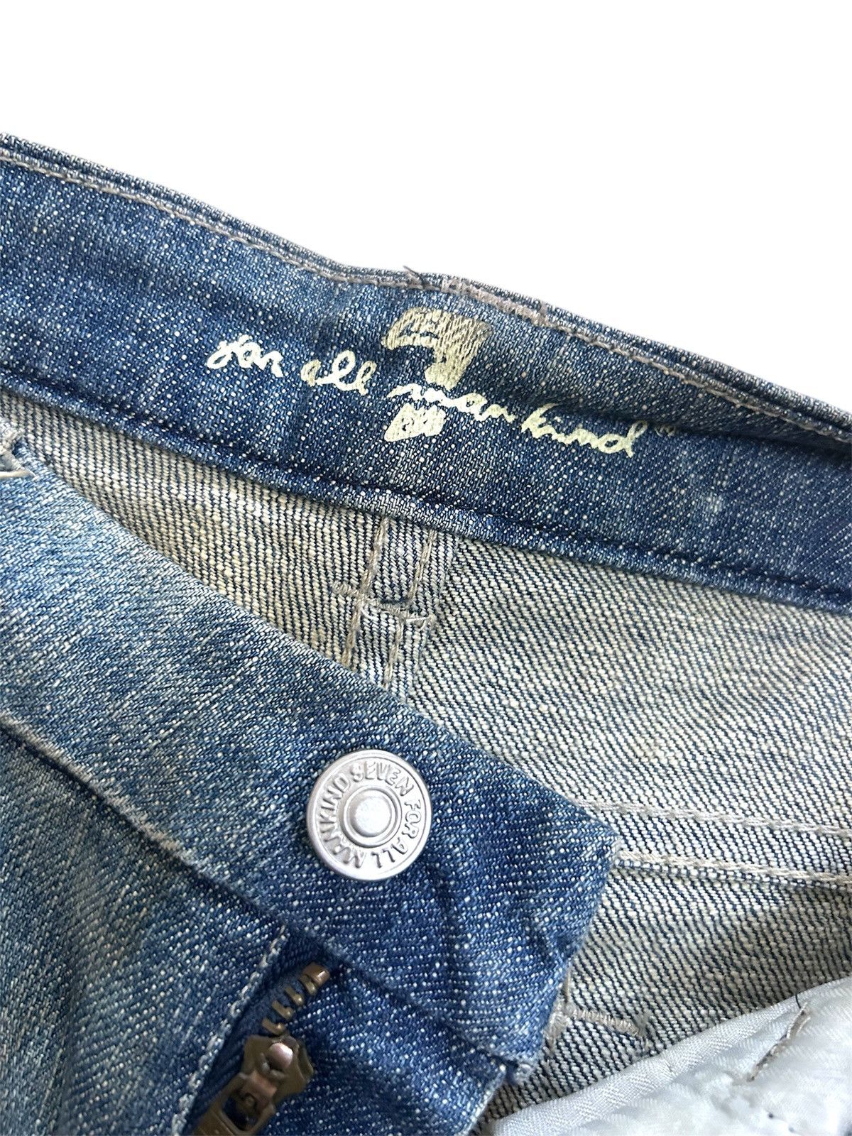7 For All Mankind × Vintage Vintage 7 For All Mankind Denim Blue Wash Jeans Size US 29 - 9 Thumbnail