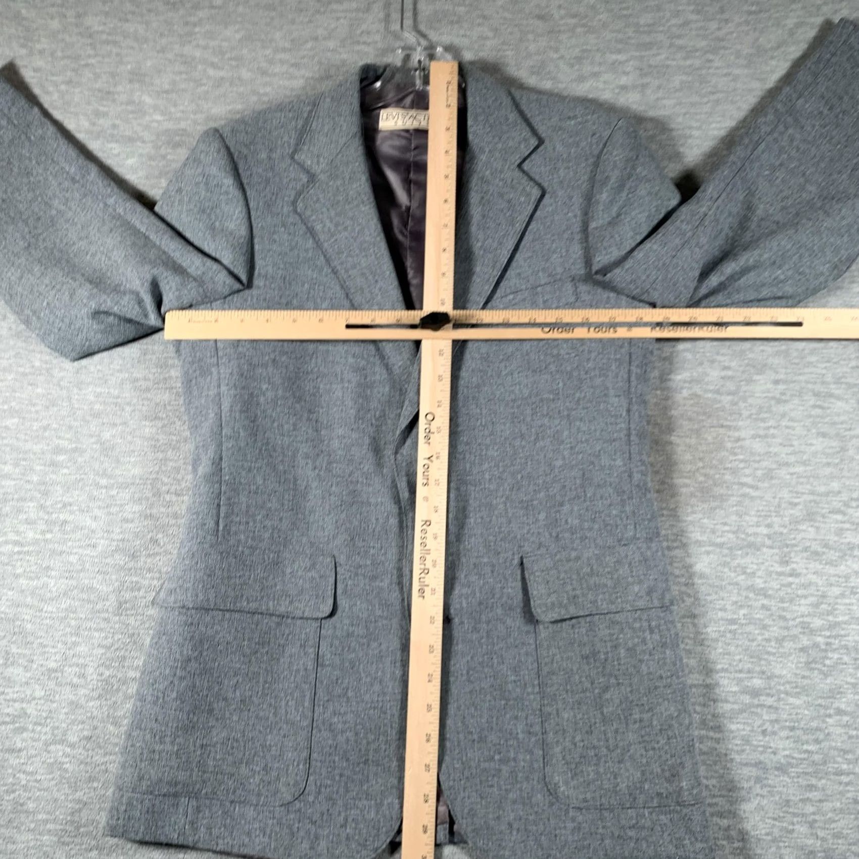 Levi's VINTAGE Levi's Suit 3 Piece Mens 46 Gray Tweed STA-PREST 37x28 Set Size 46R - 7 Thumbnail