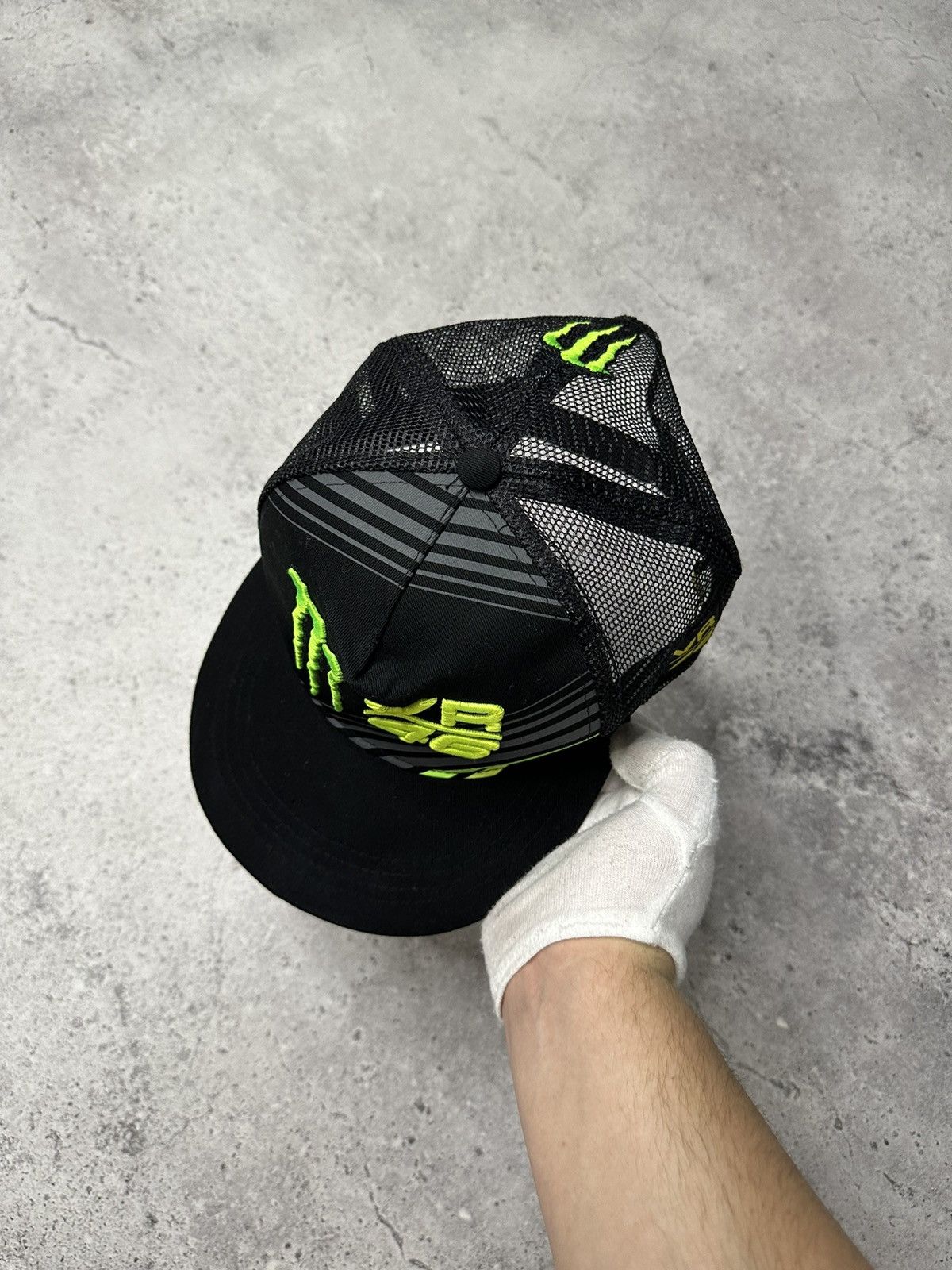 Vintage VR46 Monster Energy Valentino Rossi Monster Embroidery Cap Size ONE SIZE - 2 Thumbnail