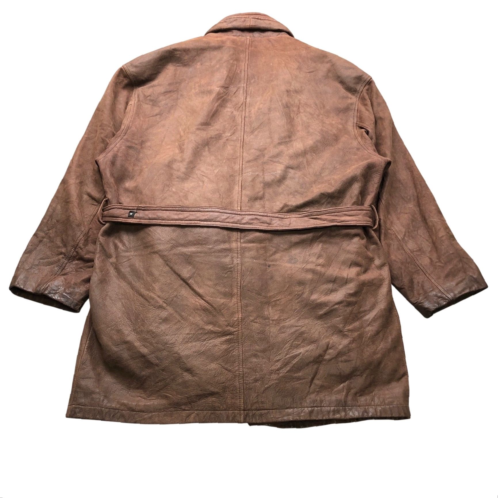 Vintage VINTAGE Wilsons Leather Adventure Bound Long Leather Coat Mens M Thinsulate Brown Belted Lined Pockets 90s Overcoat Polo Size US M / EU 48-50 / 2 - 5 Thumbnail
