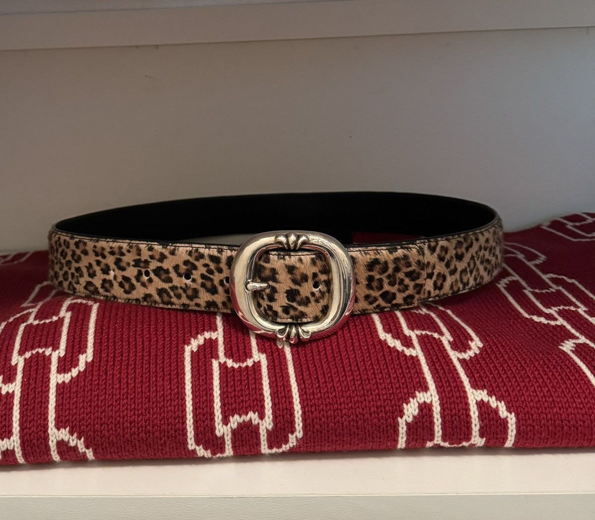 Chrome Hearts Chrome Hearts Cheetah Print Gunslinger Belt Size 36 - 3 Thumbnail