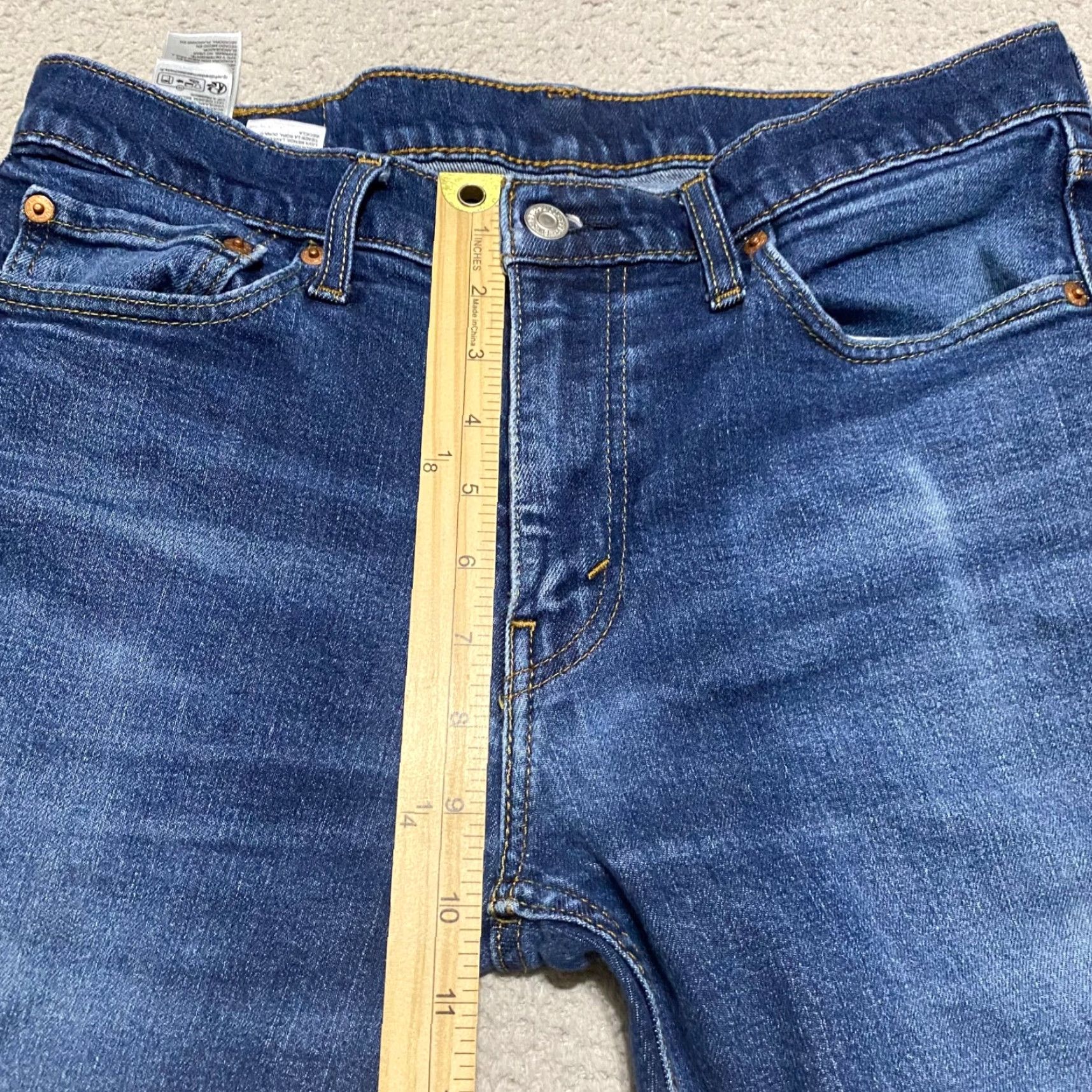 Levi's Levi's 511 Mens Jeans 32x32 Blue Denim Straight Medium Wash Slim Fit Mid Rise - Regular Size - Jeans Size US 32 / EU 48 - 7 Thumbnail