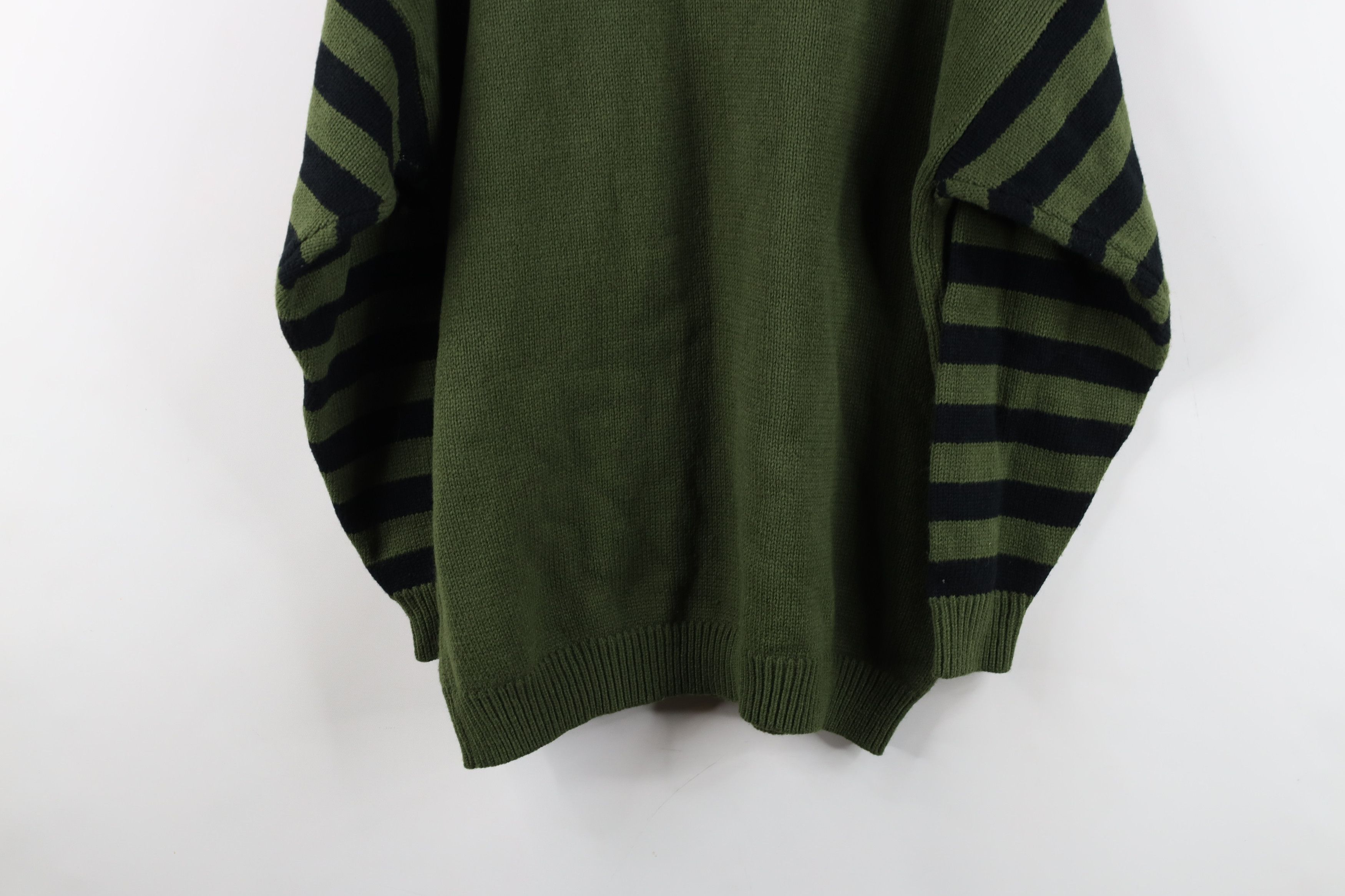 Vintage Vintage 90s Streetwear Zip Mock Neck Knit Pullover Sweater Size 3XL / US 20-22 - 13 Thumbnail