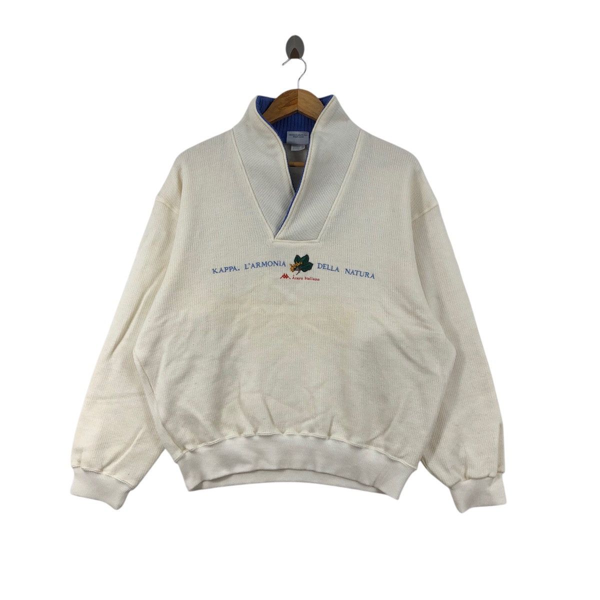 Kappa × Vintage Vintage KAPPA Sport Sweatshirt Knit Spellout Logo Acero Size US XL / EU 56 / 4 - 1 Thumbnail