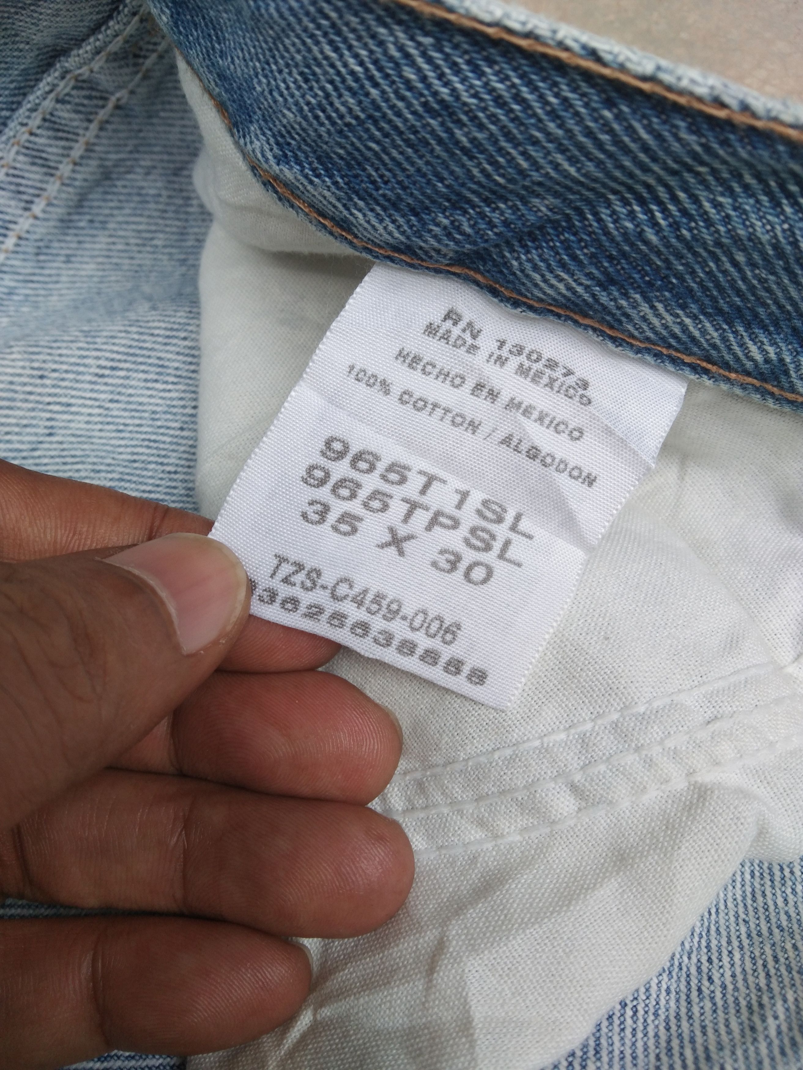 Japanese Brand × Jean × Vintage Vintage Wrangler Straight Leg Dirty Distressed Jeans 36x30 Size US 36 / EU 52 - 6 Thumbnail