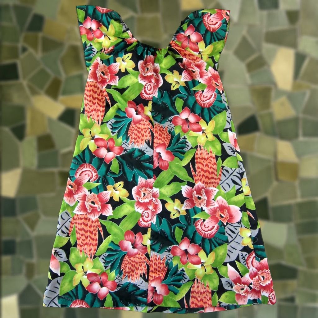 Hilo Hattie VTG Hilo Hattie Pink Green Yellow Floral Hawaiian Short Sleeve Midi Dress S Size 28" / US 6 / IT 42 - 1 Thumbnail