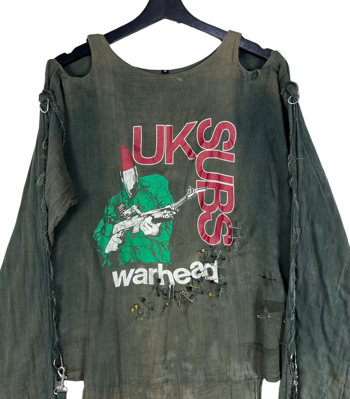Seditionaries × Vintage Vintage Distressed UK Subs Warhead Punk Muslin Shirt Size US M / EU 48-50 / 2 - 3 Thumbnail