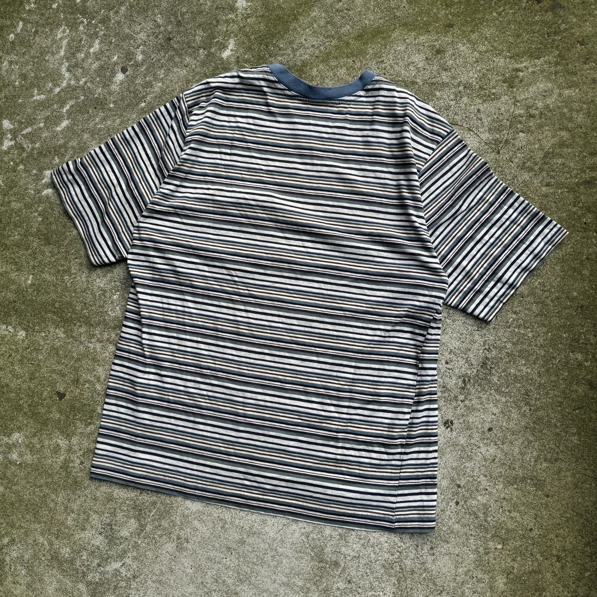 Vintage Thrashed Faded Distressed No Fear Striped Shirt ERD Grunge Size US L / EU 52-54 / 3 - 13 Thumbnail