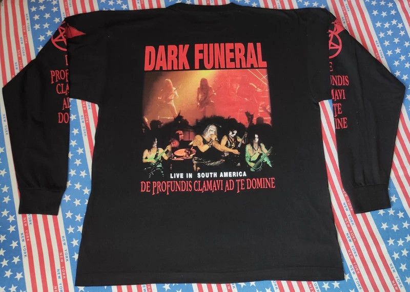 Band Tees Dark Funeral T Shirt Vintage 2003 Tour Black Metal Rare Size US XL / EU 56 / 4 - 16 Thumbnail