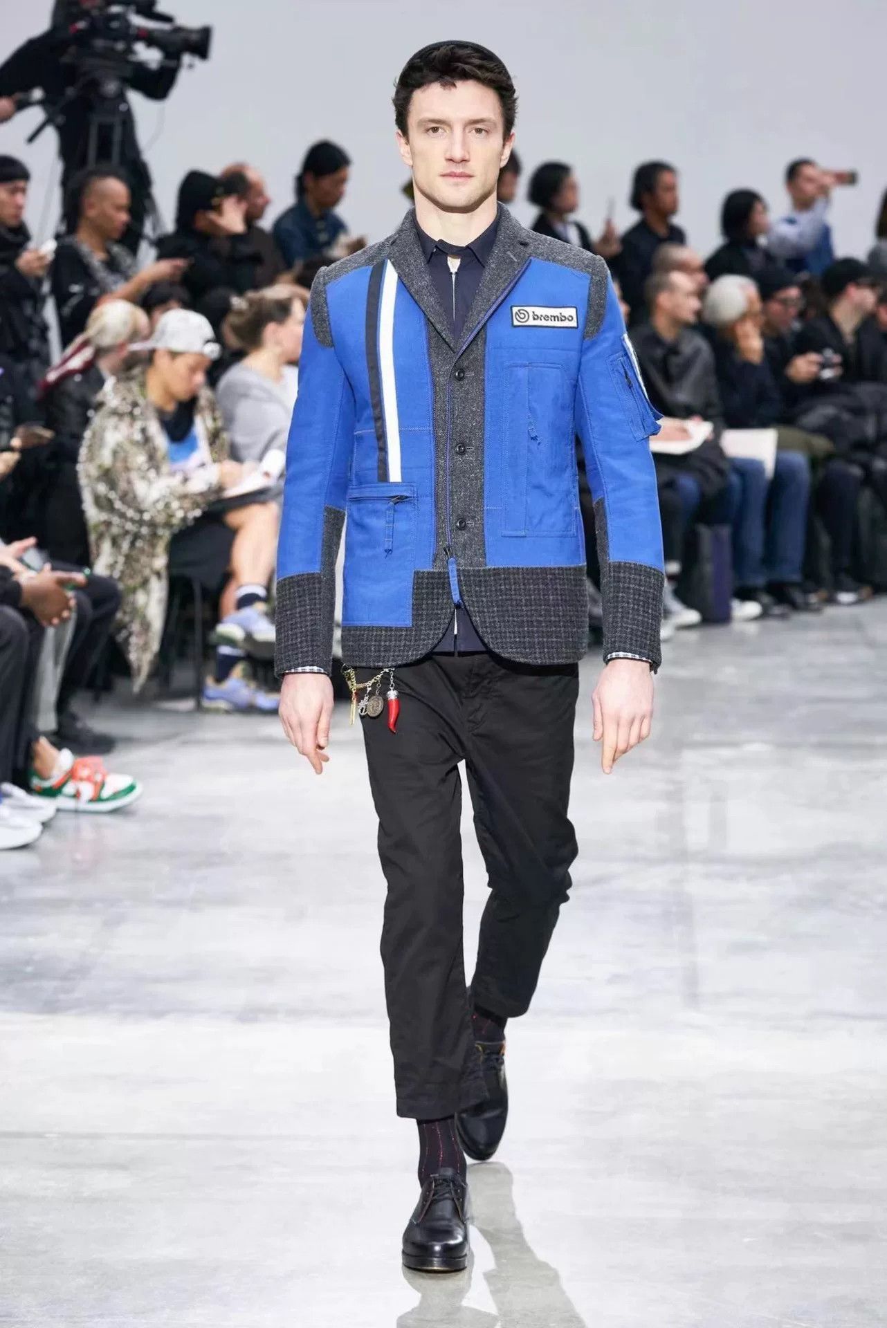 Junya Watanabe blue-gray wool blend jacket by junya watanabe Size US M / EU 48-50 / 2 - 1 Thumbnail
