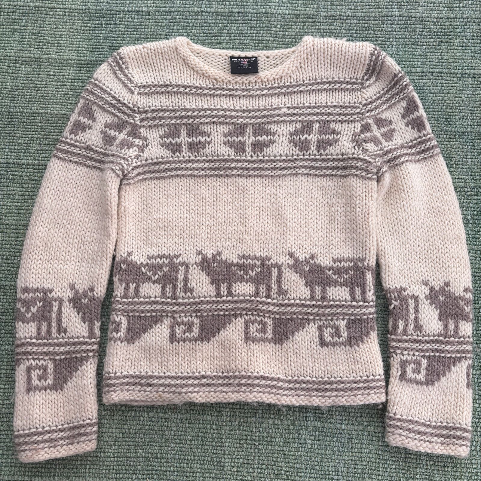 Polo Ralph Lauren × Vintage Vintage Polo Ralph Lauren Womens Southwestern Wool Sweater S Size S / US 4 / IT 40 - 1 Thumbnail
