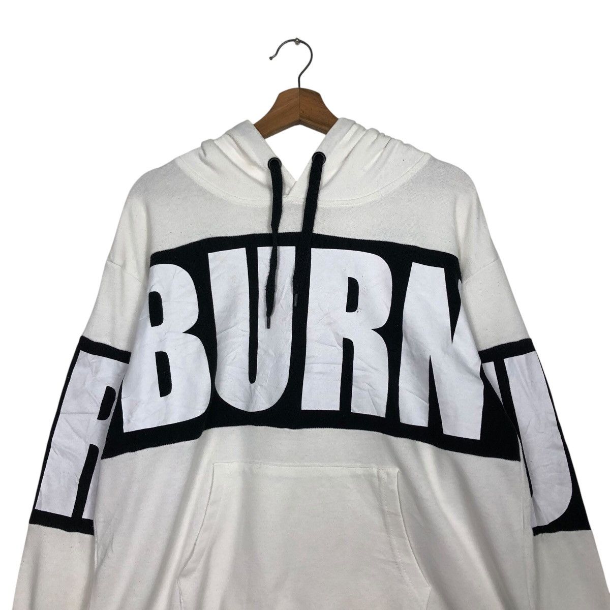 Japanese Brand 📌Vintage Sweater Hoodie Vence Exchange Big Logo "BURN" Size US M / EU 48-50 / 2 - 14 Thumbnail